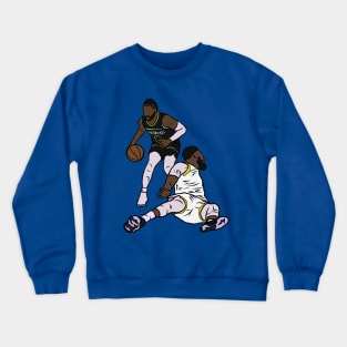 D'Angelo Russell Crosses Over Mike Conley Crewneck Sweatshirt